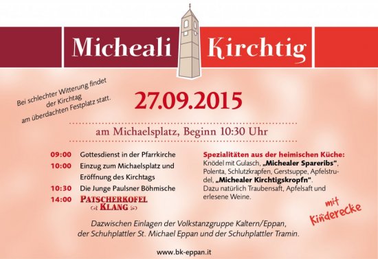 Micheali Kirchtig 2015